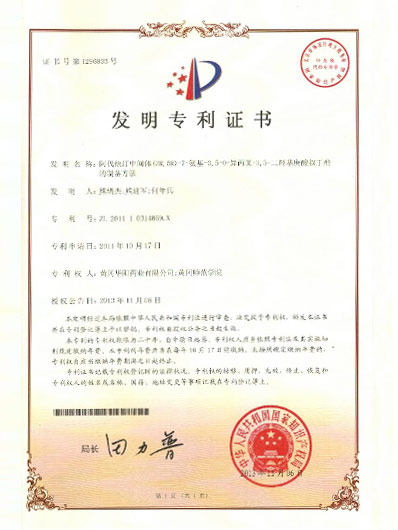 English version of environmental management system certification certificate